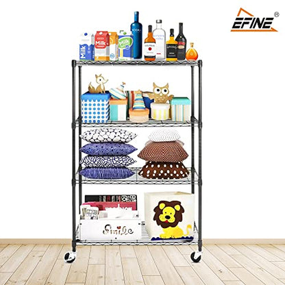 4-Shelf Storage Unit on Wheels by Catalina Creations