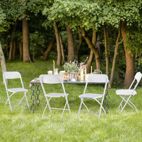 Sweetcrispy 6-Pack Folding Chairs, 330-Pound Capacity