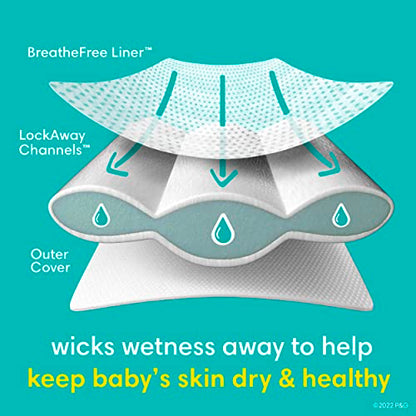 Pampers Swaddlers Size 1 Diapers with Wipes