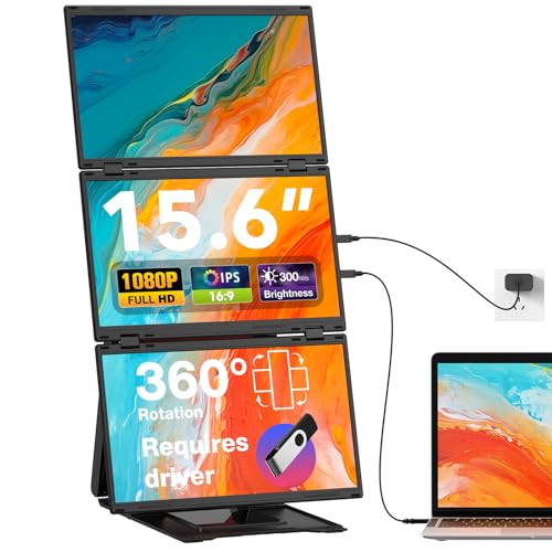 15.6-Inch 1080p Quad Laptop Screen Extender