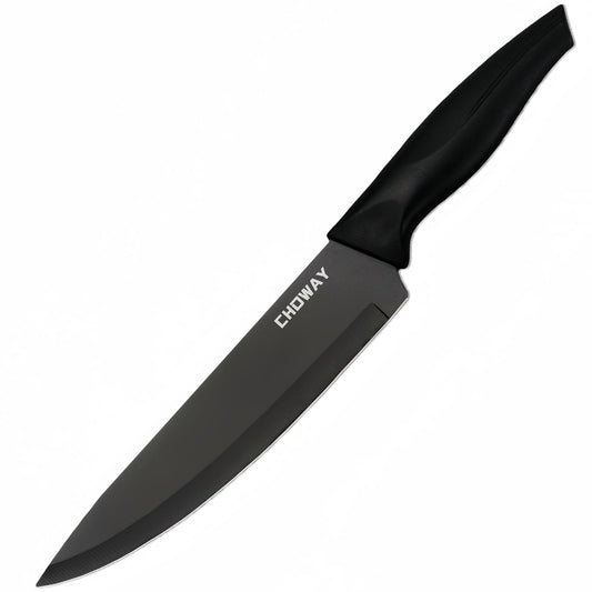 Chef’s Knife, High Carbon Stainless Steel Sharp Blade Knife, Dishwasher Safe Cutlery，Elegant Black