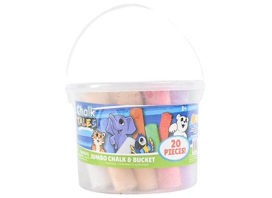 Jumbo Washable Sidewalk Chalk Set for Kids