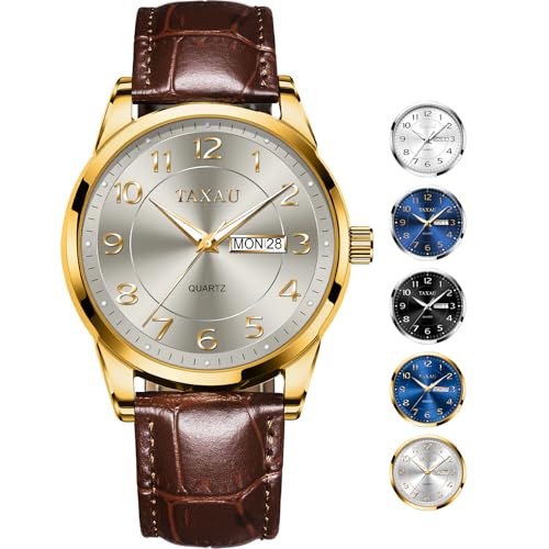 Waterproof Leather Analog Quartz Dress Watch