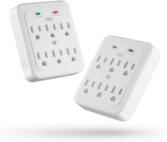 KMC 6-Outlet Surge Protector Power Strip, 980J