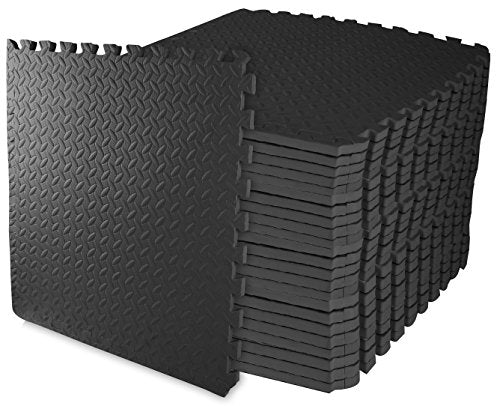 24 Tiles EVA Foam Interlocking Exercise Mat 3/4” Thick