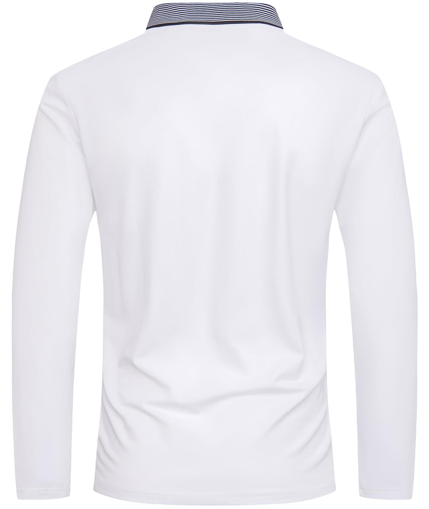 Men's Long Sleeve Polo Shirt with Zipper