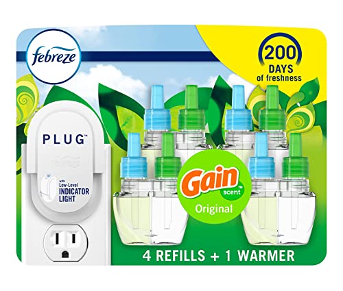Warmer + 4 Refill Febreze Plug In Air Freshener