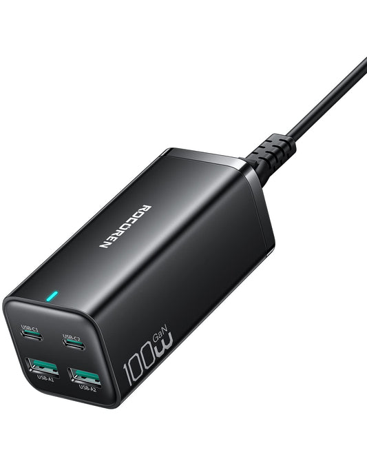 Rocoren 100W USB C Charging Station 4 Ports