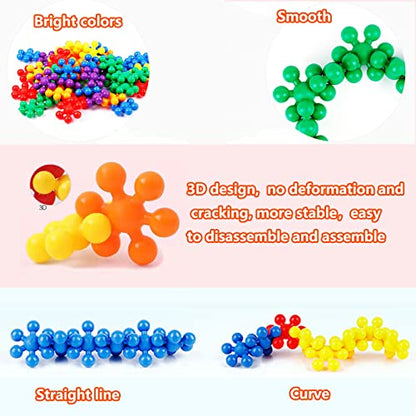 XIZIGOIT 200PCS Kids Building Block Birthday Christmas Toys Gifts for Boys Girls Aged 4+ Children Toddler Mini Portable Toys 5 6 7 8 9 10 11 Years Old Educational Kids Toys