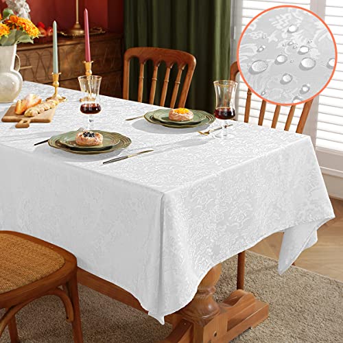 Jacquard Damask Rectangle Tablecloth 60" x 84"