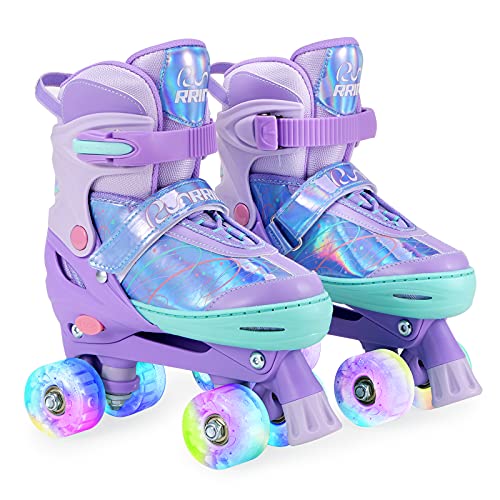 Adjustable Kids Roller Skates with Light Up Wheels