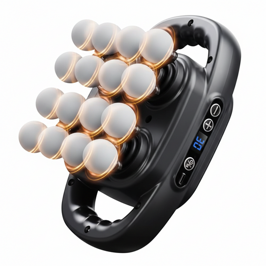 Deep Tissue Percussion Massage Gun with 16 Heads