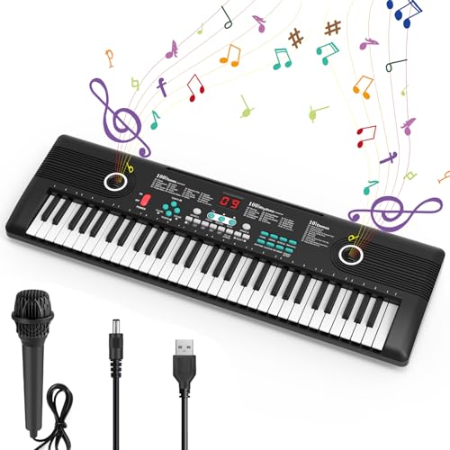 61-Key Electronic Keyboard Piano with Microphone