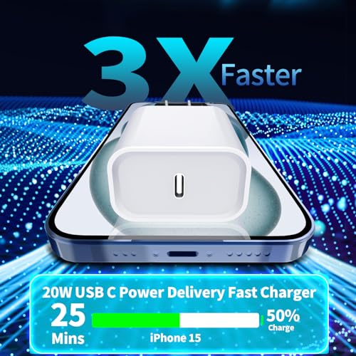 3-Pack 20W USB-C Fast Chargers