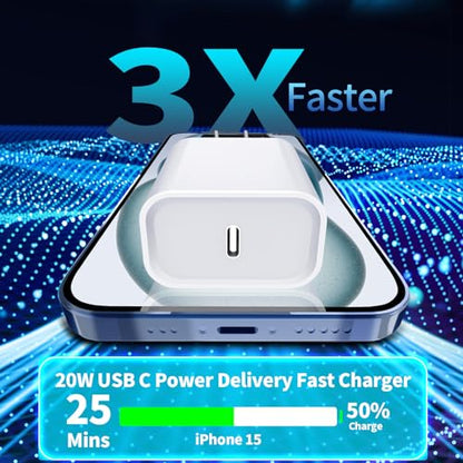 3-Pack 20W USB-C Fast Chargers