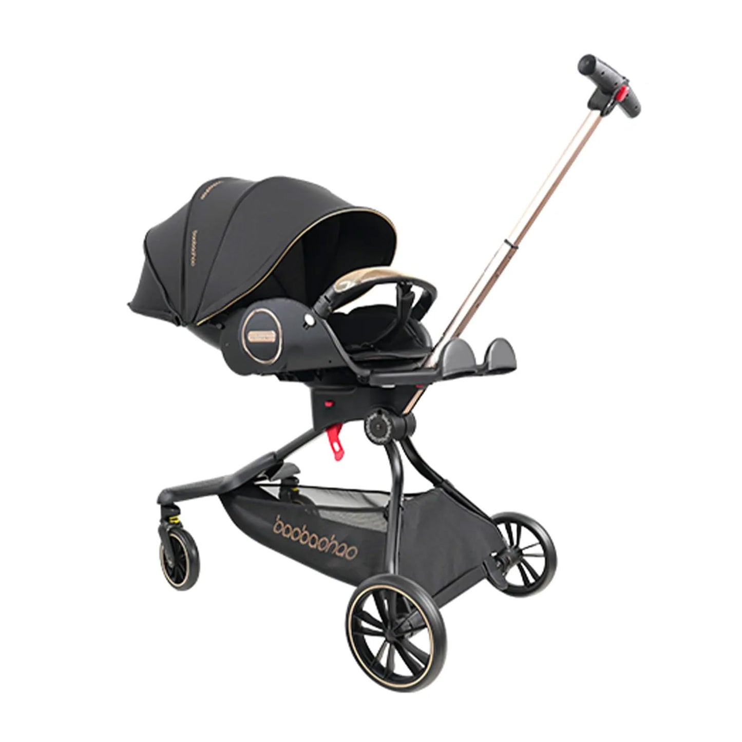 Lightweight 360° Baby Stroller with Adjustable Canopy