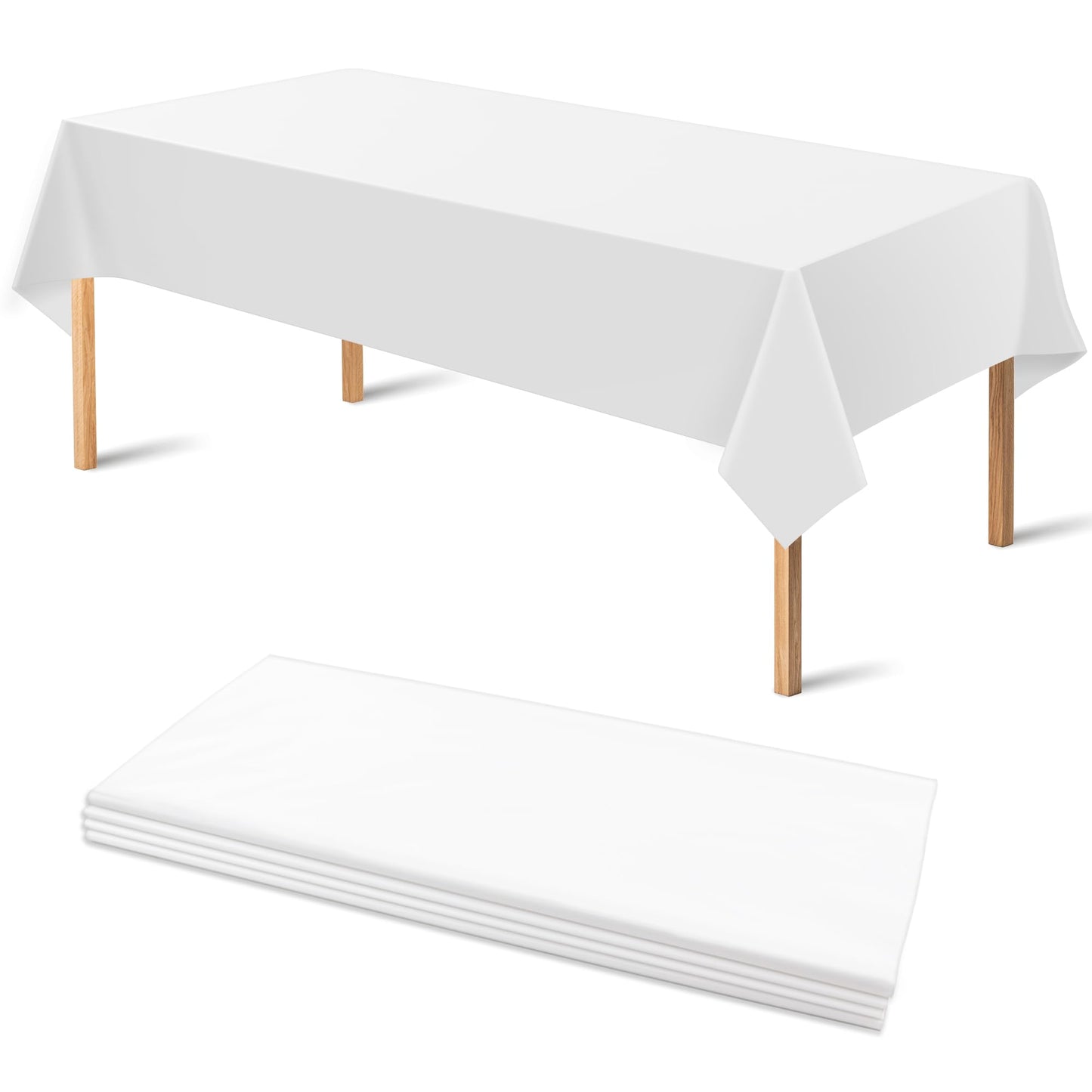 4 Pack Disposable Table Covers for Parties