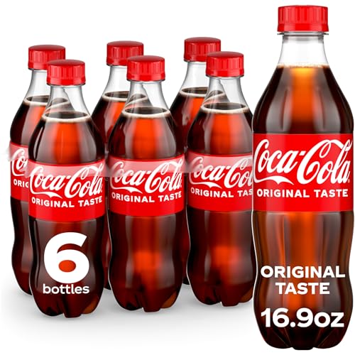 6 Pack Coca-Cola 16.9 fl oz Bottles