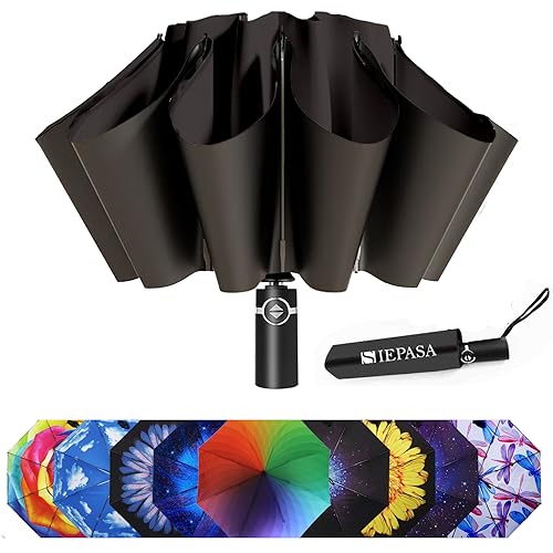 SIEPASA Windproof Automatic Compact Travel Umbrella