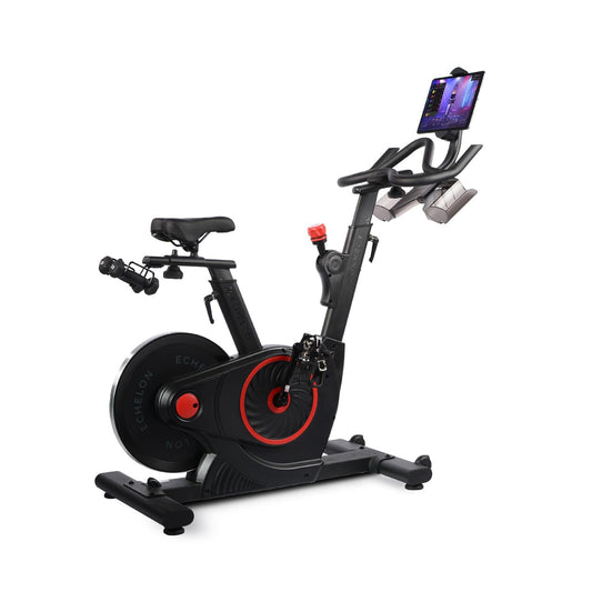 Echelon Smart Connect Fitness Bike, 30-Day Free Echelon Membership, Easy Storage, Small Spaces, Cushioned Seat, Solid Design, HIIT, Top Instructors, 32 Resistance Levels, Bluetooth, EX5