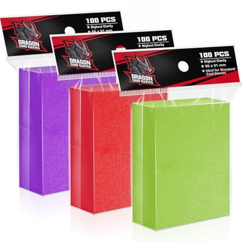 300 Count Trading Card Sleeves 61x99mm Penny Protectors