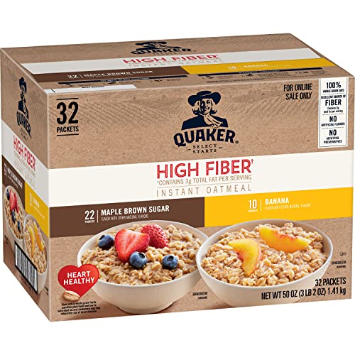 Quaker High Fiber Instant Oatmeal Variety Pack