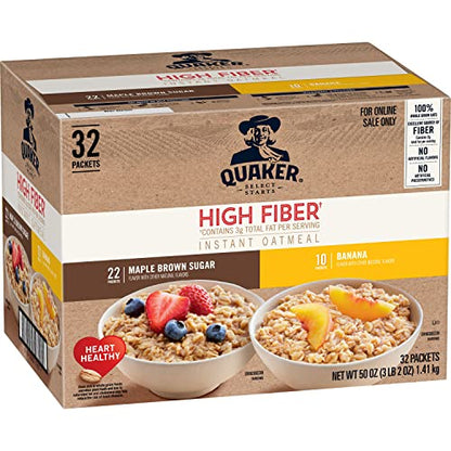 Quaker High Fiber Instant Oatmeal Variety Pack