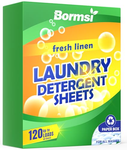 120 Load Laundry Detergent Sheets Travel Soap Pack