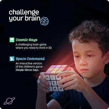 Ninja Blast Rechargeable Game Activity Cube - 9 Fun Brain & Memory Games - Cool Toys for Boys and Girls - Birthday Gifts for Ages 6-12+ Year Old Kids Tweens & Teens - Best Boy & Girl Toy Gift Ideas