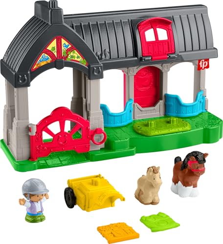 Little People Horses Stable Playset with Sounds & Figures