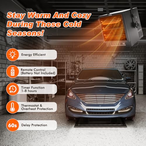 CTSC 4800W Electric Garage Heater with Remote