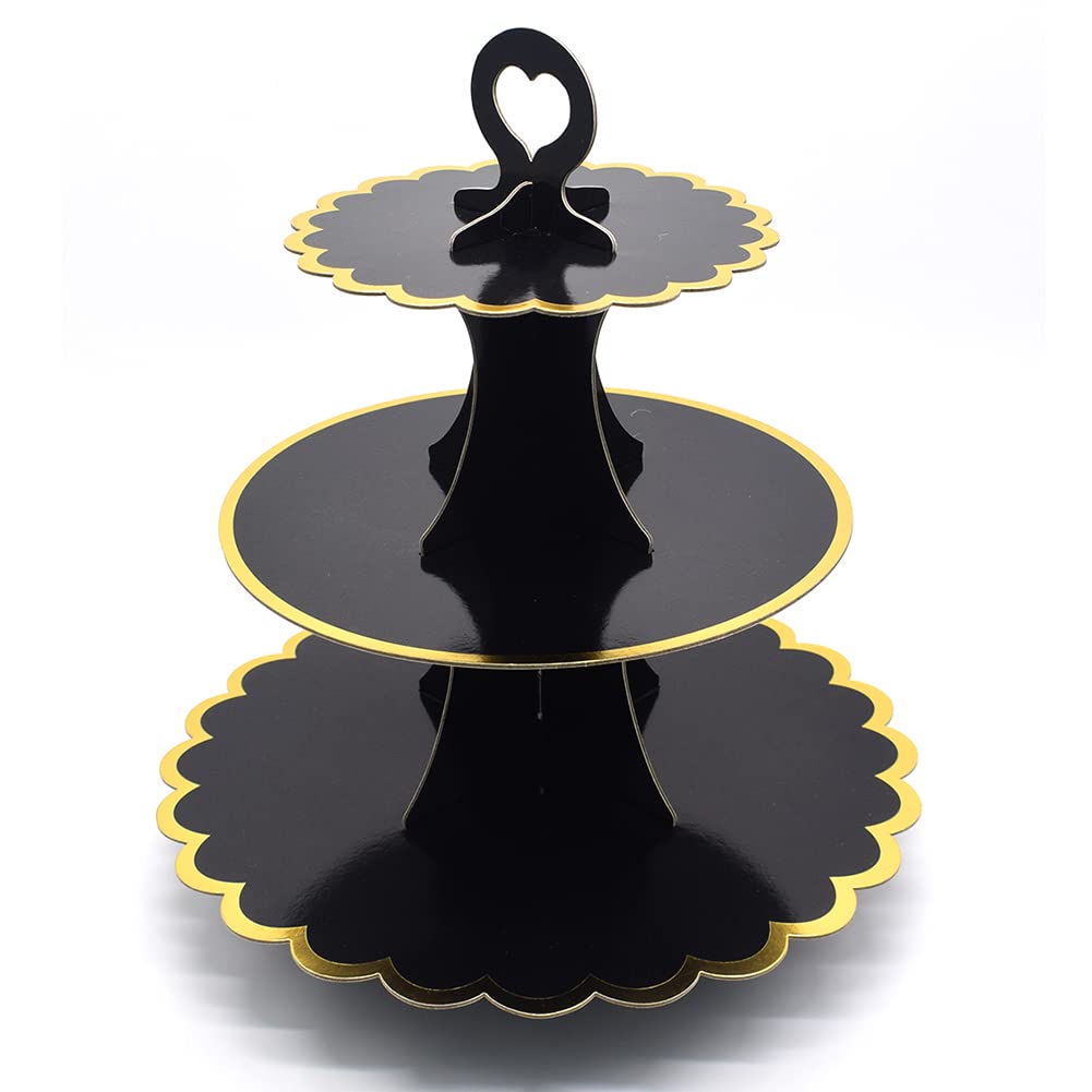 3-Tier Disposable Cupcake Stand for Events