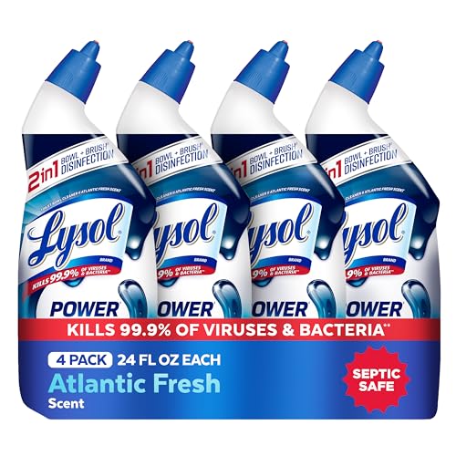 4 Pack Lysol Max Strength Toilet Bowl Cleaner Gel