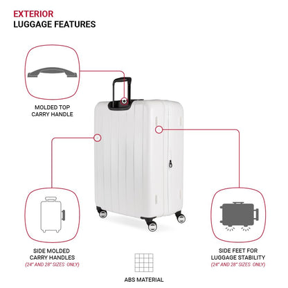 3-Piece SwissGear Expandable Spinner Luggage Set