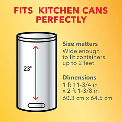 Glad Trash Bags, ForceFlexPlus 13-Gallon Tall Kitchen Drawstring Trash Bags 90 Ct