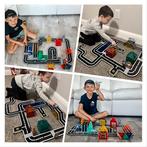 Magnetic Tiles Building Set with Magnet Car