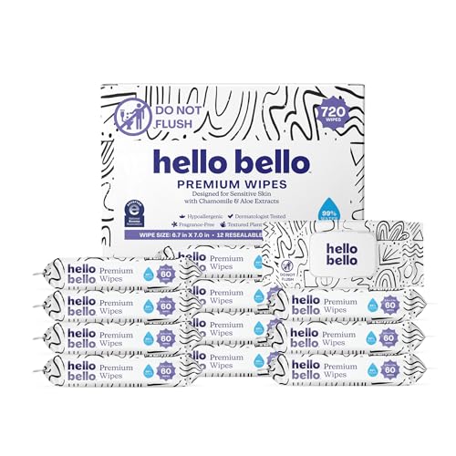 720 Count Hello Bello Sensitive Baby Wipes