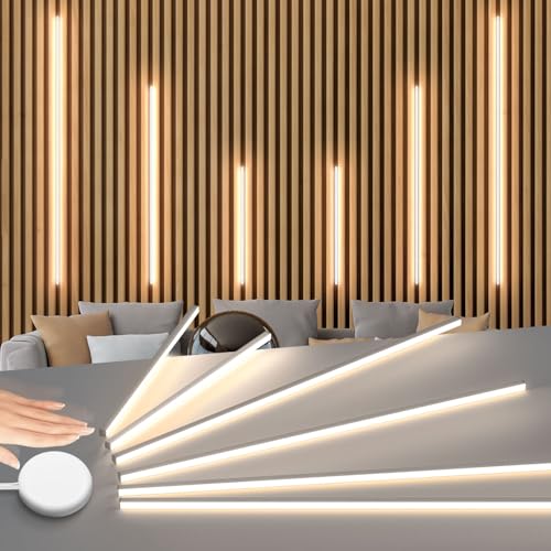 6 Pack Dimmable LED Recessed Strip Lights