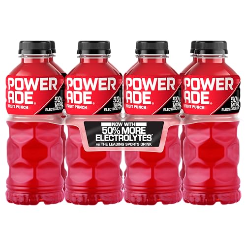 8 Pack POWERADE Fruit Punch Sports Drink 20 Fl Oz