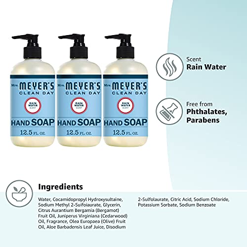 Mrs. Meyer's Hand Soap, Essential Oils, 3-Pack