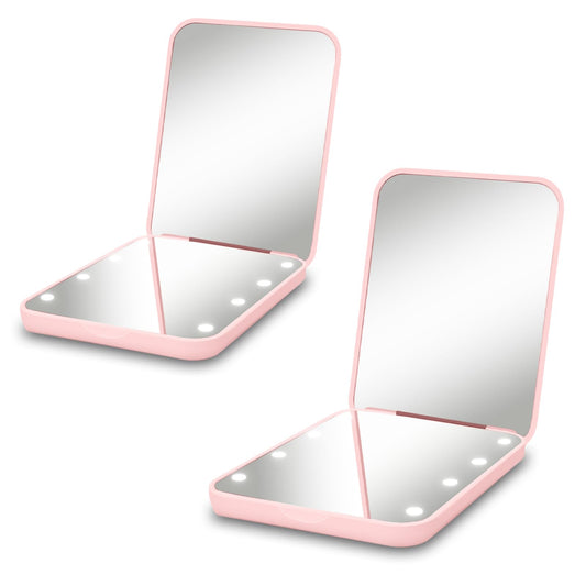 Milishow LED Compact Makeup Mirror for Travel