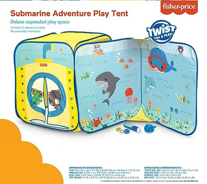 Fisher-Price Submarine Adventure Play Tent for Kids