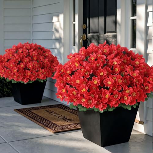 8 Bundle UV Resistant Artificial Camellia Flower Bouquets
