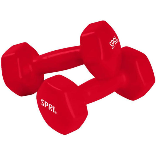 SPRI 6 lbs Vinyl Coated Dumbbell Set of 2