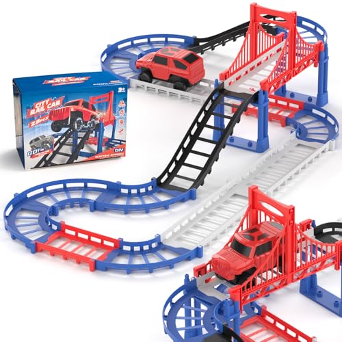 24 Piece DIY Construction Race Track Set