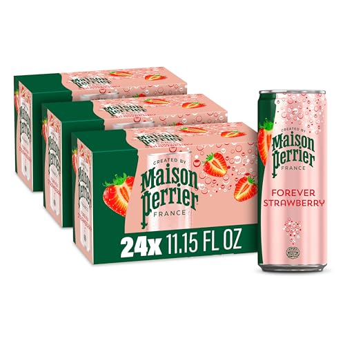 3 Pack Maison Perrier Strawberry Sparkling Water Cans