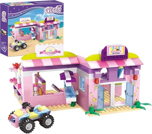 317 Piece Ice Cream Shop Building Blocks Set for Kids