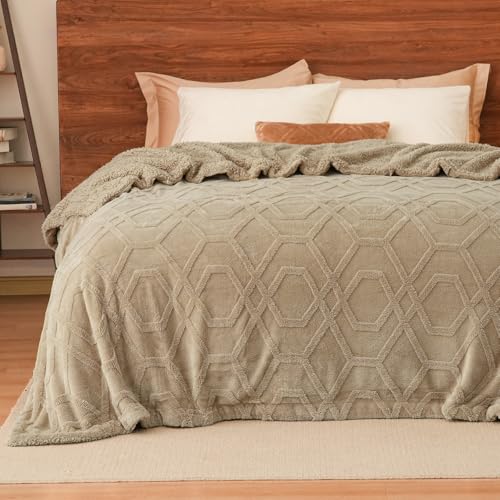 Sherpa Fleece Twin Blanket Warm Cozy Winter