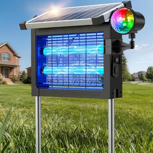 Solar Rechargeable Electric Bug Zapper Outdoor