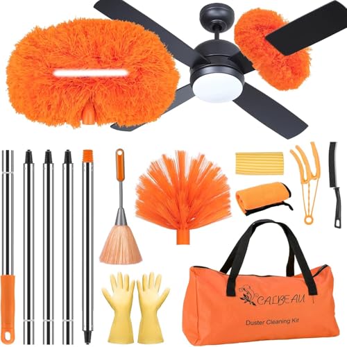 14 Piece Ceiling Fan Duster Kit with Extension Pole